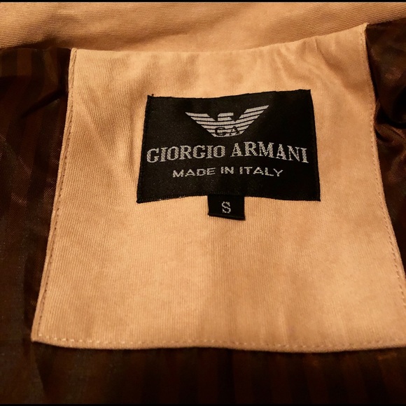 Giorgio Armani Zip up Collared Beige Jacket - Picture 6 of 7